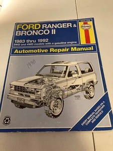 Haynes Ford RANGER & BRONCO II 1983 - 1992 Workshop Manual - Bild 1 von 3