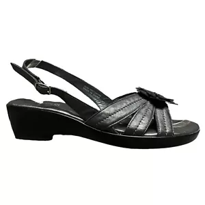 Walking Cradles Slingback-Sandalen aus Zinnleder mit offener Zinnzehenpartie Damen 8,5 W - Bild 1 von 16