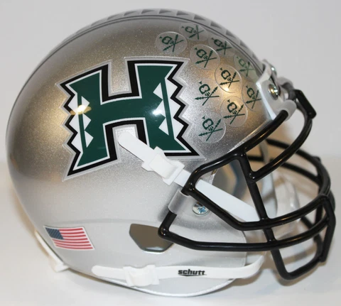 2005-07 Hawaii Rainbow Warriors Custom Mini Helmet Cover