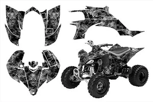 2003 - 2013 Yamaha YFZ 450 graphics custom wrap kit #9500 Zombie Skull - Foto 1 di 7