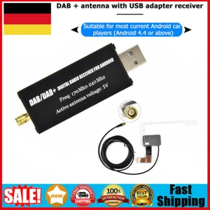 Auto USB Android DAB+ Autoradio Adapter Digital Tuner Audio Empfänger Antenne DE - Bild 1 von 16