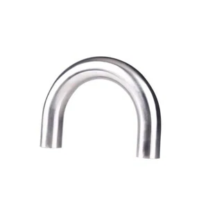 1.5" 304 Sanitary Weld OD Stainless Steel 180 Degree Elbow Pipe Fitting U-Tube - Picture 1 of 4