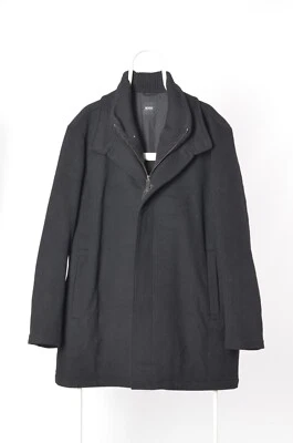 Hugo Boss Cashmere Wool Long Coat Size 54 - Image 1 of 4