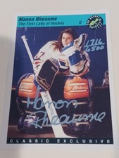 Manon Rheaume AUTO 1993 Classic The First Lady Of Hockey  1716/6500