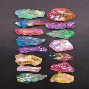 Titanio Arco Iris Aura Angel Cuarzo Natural Cristal Puntos Curativo Decoración 100g - Imagen 1 de 24