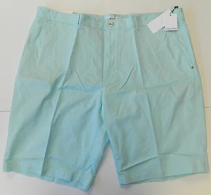 Calving Klein Men's Summer Shorts Fine Corduroy 100% Cotton Light Blue Size 42 - Picture 1 of 4