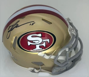 SF 49ers Receiver MICHAEL CRABTREE Signed Riddell Speed Mini Helmet AUTO - BAS - Picture 1 of 1