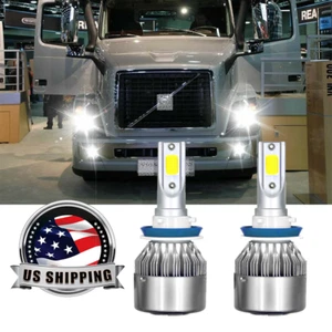H11 LED Headlight Bulbs For Volvo 04-15 VN VNL VNM Truck 200 300 430 630 670 730 - Picture 1 of 11