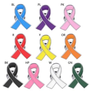 5 Pieces Ribbon Brooch Pin Breast Cancers Awareness Pin Quality Alloy Material - Bild 1 von 33
