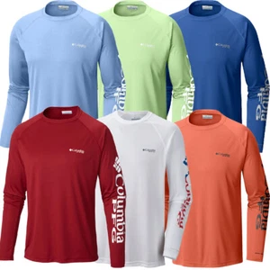 New Mens Columbia PFG "Terminal Tackle" Omni-Shade / Wick T-Shirt Top Tee Polo - Picture 1 of 15
