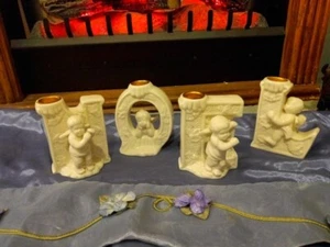 Vintage Noel WEIHNACHTEN Kerzenständer KERAMIK - Bild 1 von 3