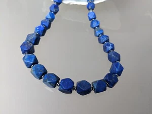 Diseño de Joyería Penina: Cadena con lapislázuli y hematita 45cm #05 - Imagen 1 de 3