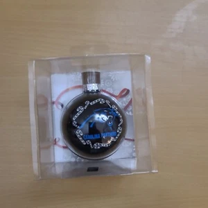 Carolina Panthers NFL Glass Christmas Ornament - New! - Picture 1 of 7