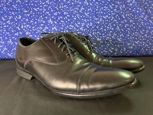 Kenneth Cole elegante Lederschuhe mit silberner Technologie Größe 10M Herrenschuhe - Bild 1 von 6