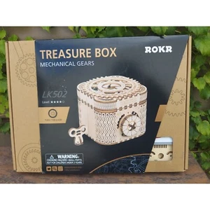 ROKR LK502 Mechanical Gears Treasure Box DIY Kit - 123 Pieces 10012485mm - Picture 1 of 2