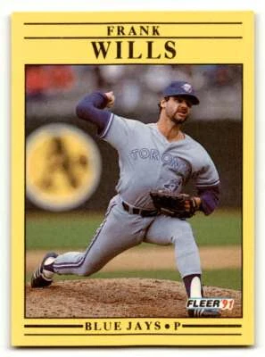 1991 Fleer #191 Frank Wills    Toronto Blue Jays Baseball Cards NM Near ID:58130 - Image 1 of 2