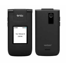 Excellent! ORBIC JOURNEY V 2200 Pre/Postpaid 4G LTE Flip Phone Black Unlocked