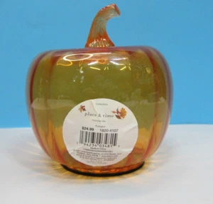 Place & Time Glass Pumpkin - Picture 1 of 4