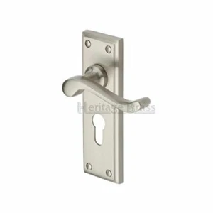 Heritage Brass W3200-SN Edwardian Design Türgriff Satin Nickel NEU (O) - Bild 1 von 5