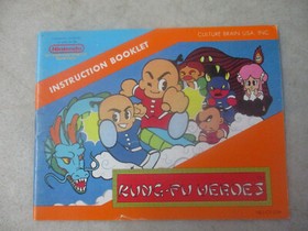 NINTENDO NES KUNG FU HEROES ORIGINAL AUTHENTIC MANUAL