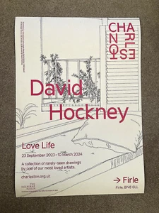David Hockney Love Life Charleston Museum exhibition poster 2023 - Picture 1 of 1