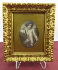 Vtg.MCM Windsor Product Art Print "Boy & the Rabbit" By Sir Henry Raeburn Framed - Picture 1 of 19