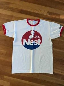 New Jersey Tee Shirt NJ Nest New Jersey Nets Style Logo - Picture 1 of 11