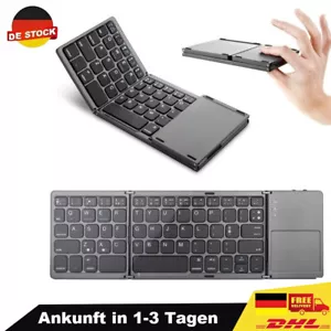 Faltbare Tastatur KI-Tastatur Touchpad 140mAh Bluetooth Wireless Mini-Tastatur - Bild 1 von 10