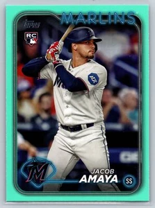 2024 Topps #144 Jacob Amaya Aqua #/2024 - Picture 1 of 2