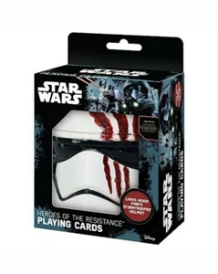 Star Wars TFA Playing Cards Finn Storm Trooper Blood Helmet Heroes of Resistance - Picture 1 of 4