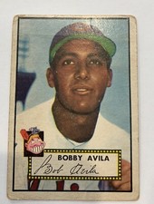 1952 Topps Bobby Avila Cleveland Indians #257 Baseball Card FR/GD 👀