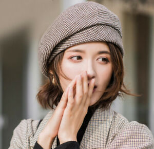 Women/Girls Fashion Wool Autumn Hats French Style Beret Girls Winter Cute Beret