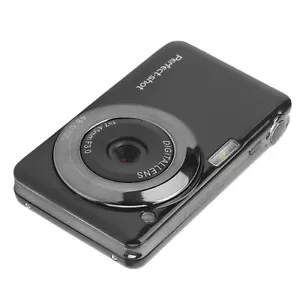 (Black) Kids Camera 48MP Vlogging Camera 8x Optical Zoom Compact Fit - Picture 1 of 22