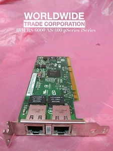 IBM 03N5531 FC# 1990 1Gb 2-Port PCI-X Ethernet-TX Adapter (LP) for 9115-505 P5 - Picture 1 of 4