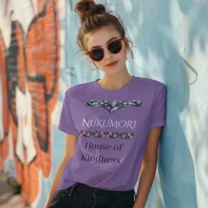 Nukumori Tribal Grafik T-Shirt Shirt House System Bella und Canvas lila Jugend - Bild 1 von 3