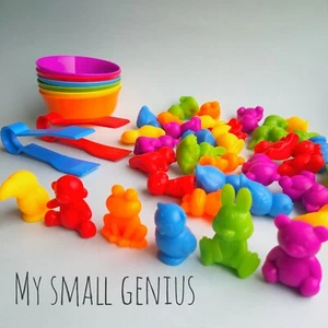 Educational Learning toys Montessori for kids Animal Counting Color Matching - Picture 1 of 10
