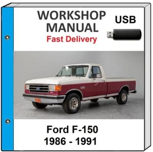 FORD F-150 F150 1986 1987 1988 1989 1990 1991 SERVICIO REPARACIÓN TALLER MANUAL USB - Imagen 1 de 1