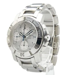 Baume & Mercier Capeland 65366 Stainless Steel Men's 16cm Band White Date Auth - Picture 1 of 9