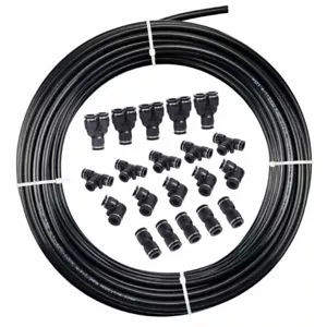 Accesorios de línea de freno de aire empuje para conectar manguera de paseo aéreo de nailon 3/8" Od 10M SAEJ844 - Imagen 1 de 14