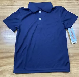 Cat & Jack Girls School Uniform Polo Shirt Stretch Short Sleeve Size XS 4/5 New - Picture 1 of 6
