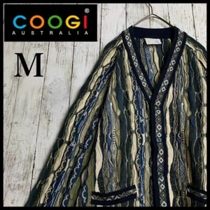 COOGI Knitted Cardigan Long Sleeve 3D Knit Size M Made in Australia F/S from JP - Picture 1 of 10