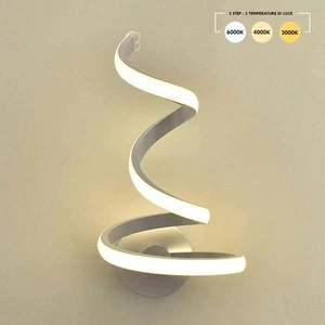 Applique LED 12W lampada parete CCT 3 STEP variazione luce da 3000K a 6500K 230V - Imagen 1 de 7