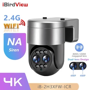 4K 8MP 3X Zoom Dual Lens WIFI Camera PTZ Camera Outdoor IP66 AI Auto Tracking - Picture 1 of 16