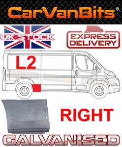 FOR FIAT DUCATO L2 MWB 06- IN FRONT OF REAR WHEEL ARCH SIDE BODY REPAIR PANEL - Picture 1 of 6