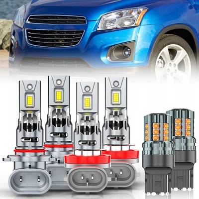 Kit de bombillas LED altas/bajas + intermitentes para Chevrolet Trax 2015-2016 Foto 1 de 4