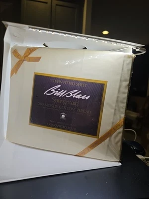 Lot Of 2   Bill Blass  for Springmaid   Twin Fitted Sheets    New In Package - Image 1 of 4