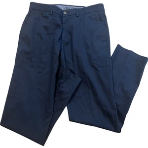 Haggar elegante Golfhose für Herren 33 x 32 marineblau schmal bügelfrei gerades Bein Performance - Bild 1 von 5