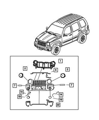Faro izquierdo original Mopar 55155809AB Foto 1 de 3