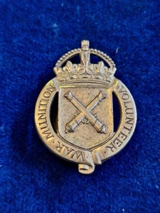 WAR MUNITION VOLUNTEER WORKERS LAPEL BADGE ORIGINAL WW1 - Bild 1 von 2