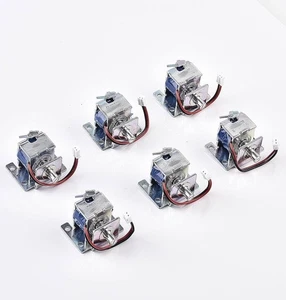 6 Pcs Retractable Push Pull Solenoid Electromagnet Electric Magnet Valve DC 5-12 - Picture 1 of 6